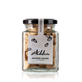 Amandes grillées au naturel - bocal 150 g